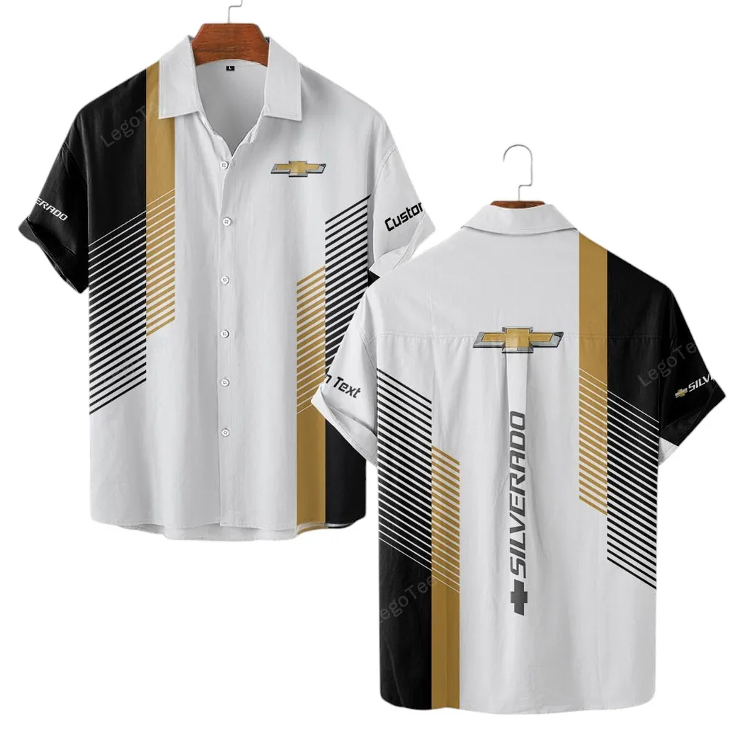 Classic Car Lovers Gift Hawaiian Shirt, Button up Shirt Exclusive Logo For Big Car Lovers, Custom Name CAR10703122515