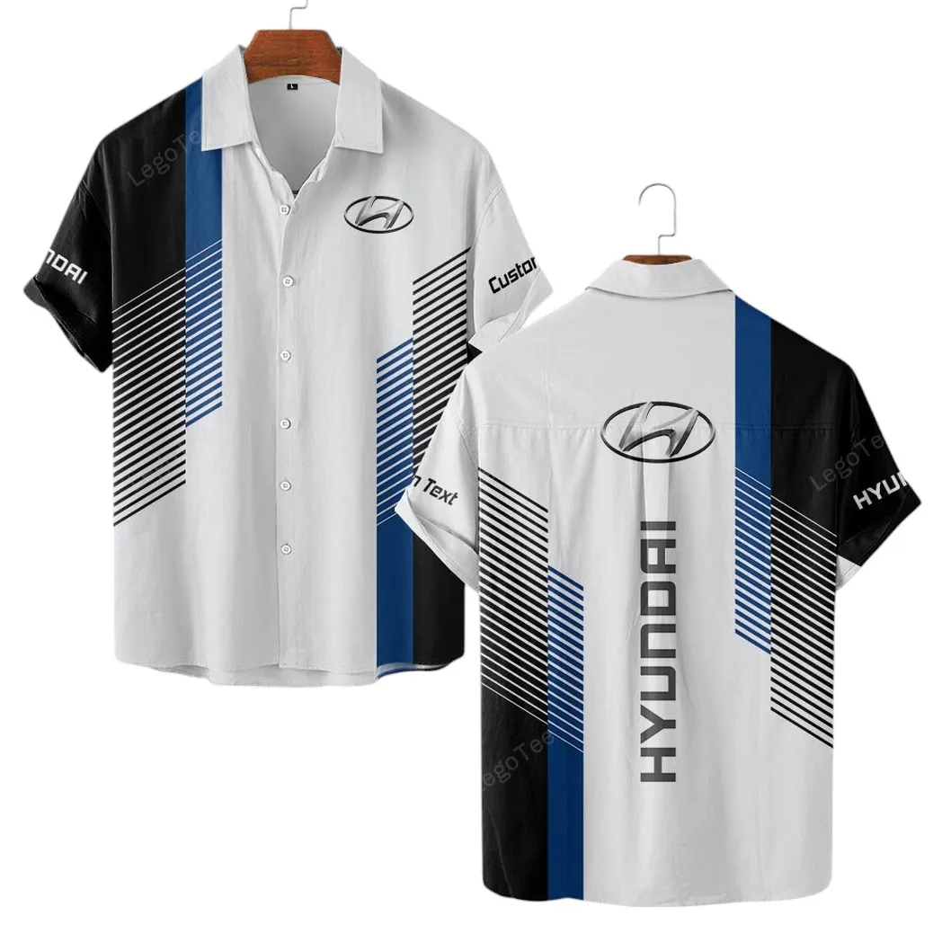 Classic Car Lovers Gift Hawaiian Shirt, Button up Shirt Exclusive Logo For Classic Car Lovers, Custom Name CAR10703122535