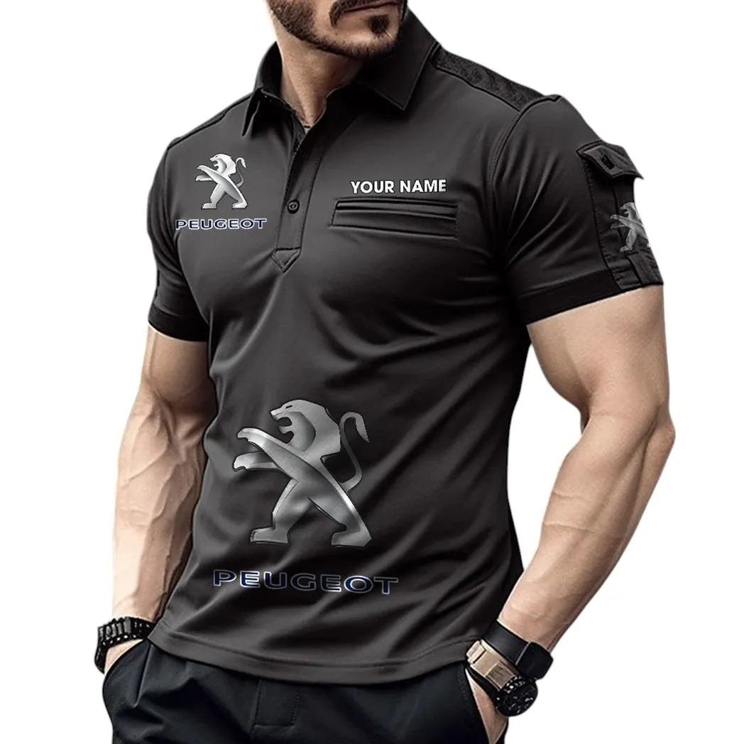 Compact Ride Fans Gift Pocket Polo Shirt, Polo Shirt Exclusive Logo For Compact Ride Fan, Custom Name CAR450051325388 - Black