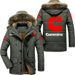 Heavy-Duty Motor Parka hoodie, Coat with Hood Exclusive Logo For Car Motorcycles Lovers CAR7002082077 - Army Green