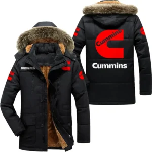 Heavy-Duty Motor Parka hoodie, Coat with Hood Exclusive Logo For Car Motorcycles Lovers CAR7002082077 - Black