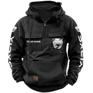 Adventure Car Hoodie Tactical Quarter Zip, Hoodie Exclusive Logo For Adventure Car Lovers CAR164022425138 - Black