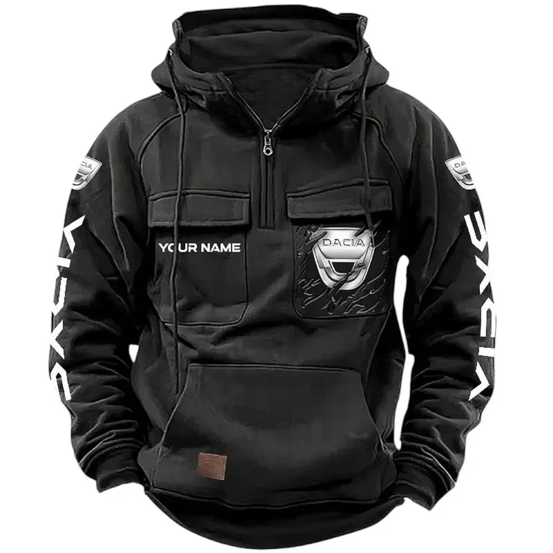 Adventure Car Hoodie Tactical Quarter Zip, Hoodie Exclusive Logo For Adventure Car Lovers CAR164022425138 - Black