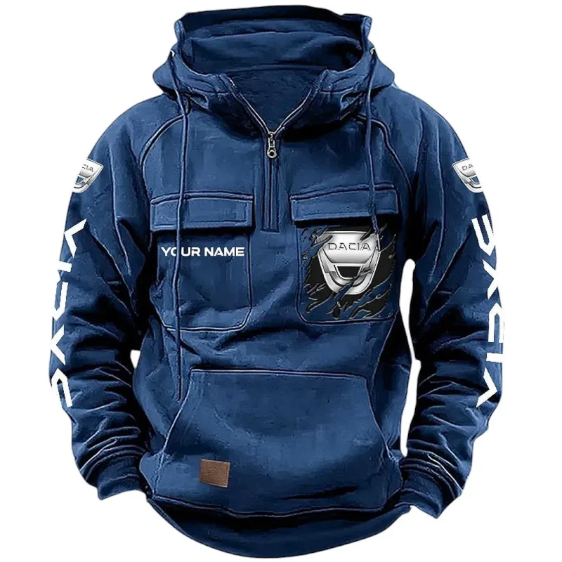 Adventure Car Hoodie Tactical Quarter Zip, Hoodie Exclusive Logo For Adventure Car Lovers CAR164022425138 - Dark Blue