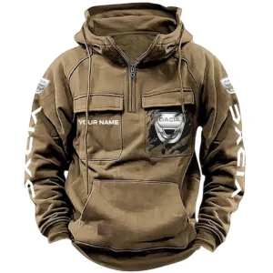 Adventure Car Hoodie Tactical Quarter Zip, Hoodie Exclusive Logo For Adventure Car Lovers CAR164022425138 - Khaki