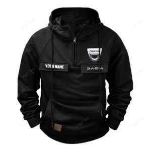 Adventure Car Hoodie Tactical Quarter Zip, Hoodie Exclusive Logo For Adventure Car Lovers - Black CAR109021425359-2