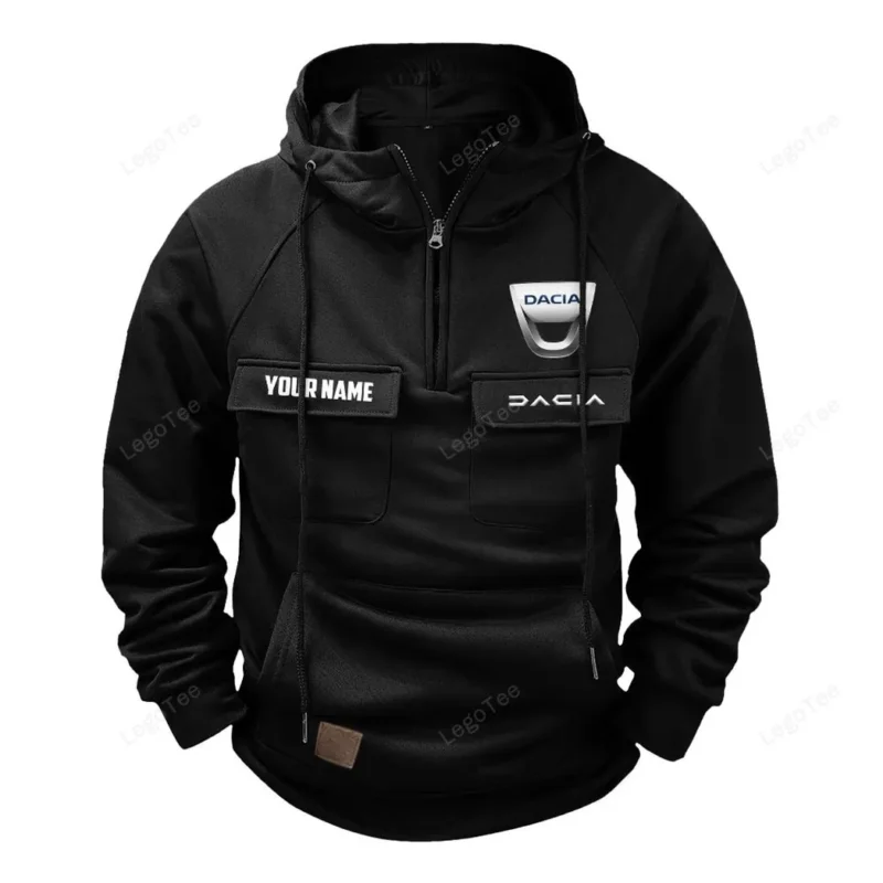 Adventure Car Hoodie Tactical Quarter Zip, Hoodie Exclusive Logo For Adventure Car Lovers - Black CAR109021425359-2