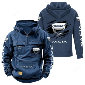 Adventure Car Hoodie Tactical Quarter Zip, Hoodie Exclusive Logo For Adventure Car Lovers - Dark Blue CAR122021425074-3