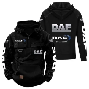 Cargo Truck Hoodie Tactical Quarter Zip, Hoodie Exclusive Logo For Cargo Truck Lovers - Black CAR96021425736-2