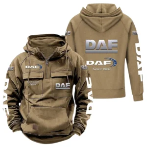 Cargo Truck Hoodie Tactical Quarter Zip, Hoodie Exclusive Logo For Cargo Truck Lovers - Khaki CAR96021425736-4