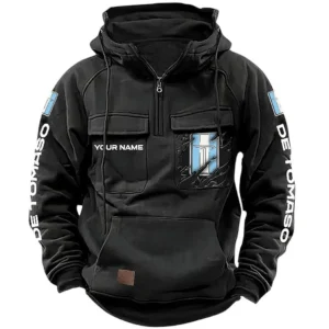 Supercar Hoodie Tactical Quarter Zip, Hoodie Exclusive Logo For Supercar Lovers CAR164022425151 - Black