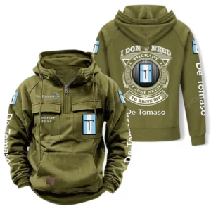 Supercar Hoodie Tactical Quarter Zip, Hoodie Exclusive Logo For Car Owners CAR106021525071 - Army Green