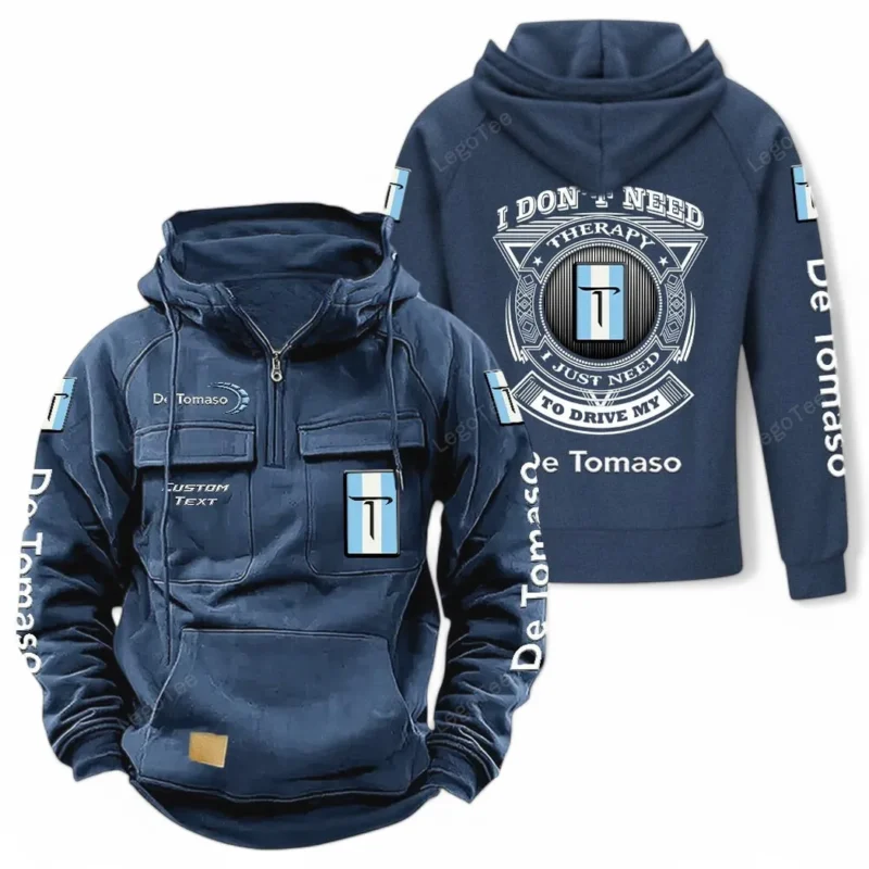 Supercar Hoodie Tactical Quarter Zip, Hoodie Exclusive Logo For Car Owners CAR106021525071 - Dark Blue
