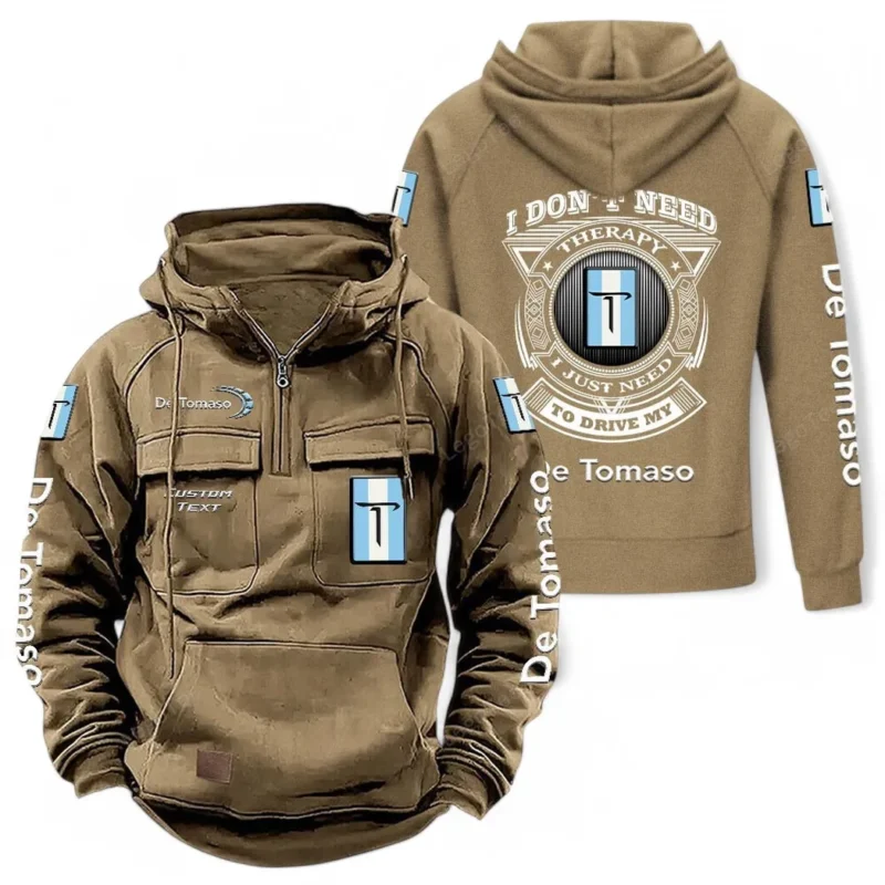 Supercar Hoodie Tactical Quarter Zip, Hoodie Exclusive Logo For Car Owners CAR106021525071 - Khaki