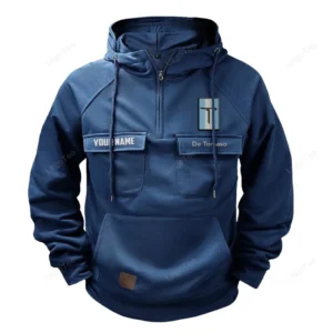 Supercar Hoodie Tactical Quarter Zip, Hoodie Exclusive Logo For Supercar Lovers - Dark Blue CAR109021425366-3