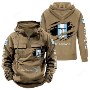 Supercar Hoodie Tactical Quarter Zip, Hoodie Exclusive Logo For Supercar Lovers - Khaki CAR122021425055-4
