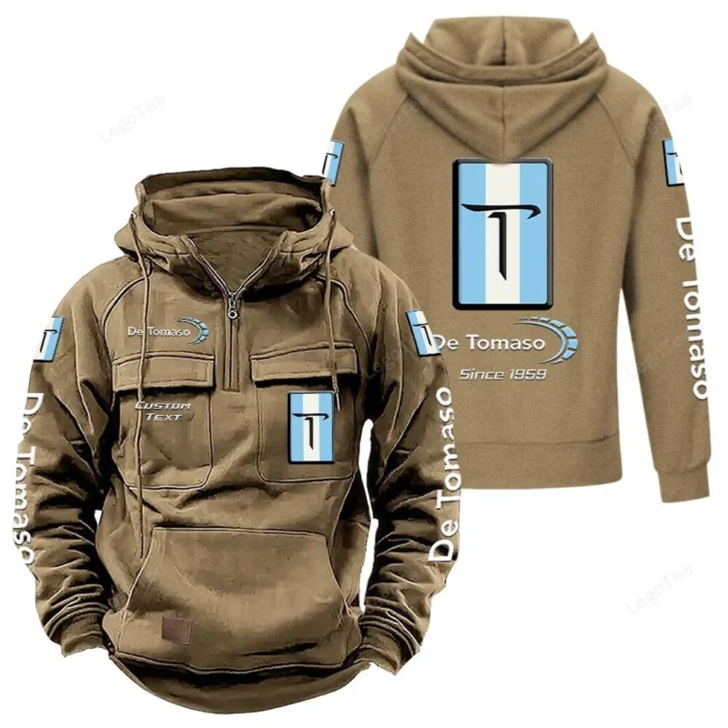 Supercar Hoodie Tactical Quarter Zip, Hoodie Exclusive Logo For Supercar Lovers - Khaki CAR96021425695-4