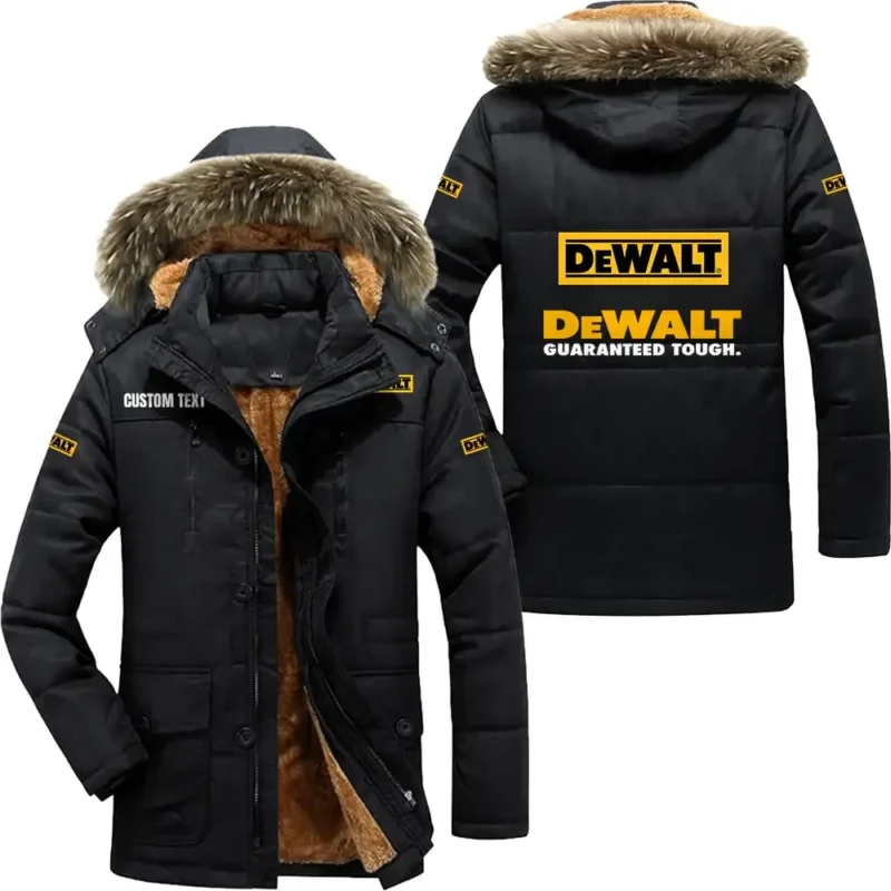 Heavy-Duty Power Parka hoodie, Coat with Hood Exclusive Logo For Car Motorcycles Lovers CAR7002082081 - Black