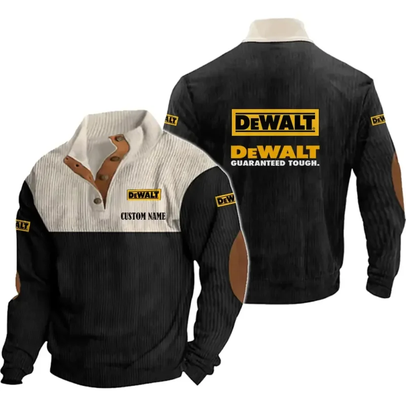 Heavy-Duty Power Men's Stand Up Collar Base Shirt, Collar Hoodie Exclusive Logo For Car Motorcycles Fans CAR20012059 - Black