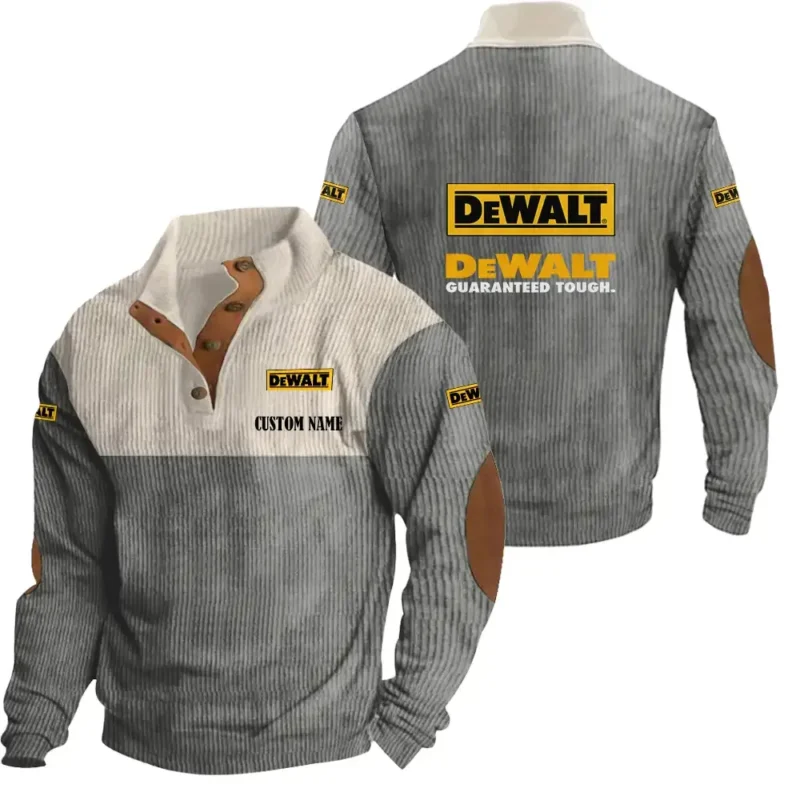 Heavy-Duty Power Men's Stand Up Collar Base Shirt, Collar Hoodie Exclusive Logo For Car Motorcycles Fans CAR20012059 - Grey