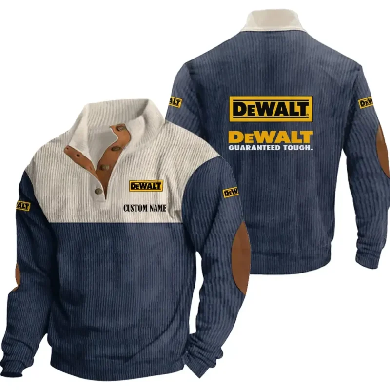 Heavy-Duty Power Men's Stand Up Collar Base Shirt, Collar Hoodie Exclusive Logo For Car Motorcycles Fans CAR20012059 - Navy Blue