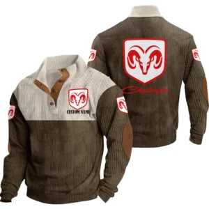 Supercar Men's Stand Up Collar Base Shirt, Collar Hoodie Exclusive Logo For Car Motorcycles Fans CAR20012060 - Brown