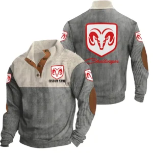 Supercar Men's Stand Up Collar Base Shirt, Collar Hoodie Exclusive Logo For Car Motorcycles Fans CAR20012060 - Grey