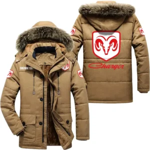 Muscle Auto Parka hoodie, Coat with Hood Exclusive Logo For Car Motorcycles Lovers CAR7002082083 - Khaki