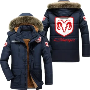 Muscle Auto Parka hoodie, Coat with Hood Exclusive Logo For Car Motorcycles Lovers CAR7002082083 - Navy