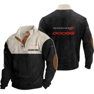 Muscle Auto Men's Stand Up Collar Base Shirt, Collar Hoodie Exclusive Logo For Car Motorcycles Fans CAR20012062 - Black