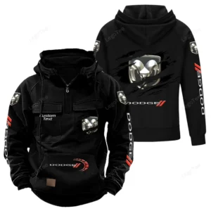 Muscle Auto Hoodie Tactical Quarter Zip, Hoodie Exclusive Logo For Muscle Auto Lovers - Black CAR122021425066-2