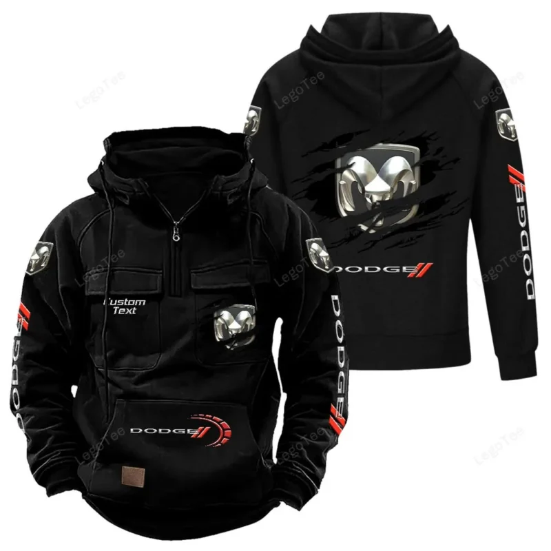 Muscle Auto Hoodie Tactical Quarter Zip, Hoodie Exclusive Logo For Muscle Auto Lovers - Black CAR122021425066-2