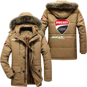 Racing Car Parka hoodie, Coat with Hood Exclusive Logo For Car Motorcycles Lovers CAR7002082085 - Khaki