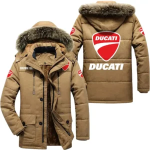 Racing Auto Parka hoodie, Coat with Hood Exclusive Logo For Car Motorcycles Lovers CAR7002082086 - Khaki