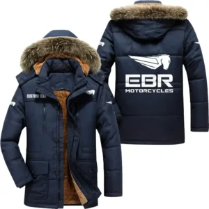 Racing Sport Car Parka hoodie, Coat with Hood Exclusive Logo For Car Motorcycles Lovers CAR7002082087 - Navy