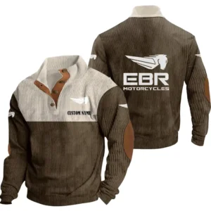 Racing Sport Car Men's Stand Up Collar Base Shirt, Collar Hoodie Exclusive Logo For Car Motorcycles Fans CAR20012065 - Brown