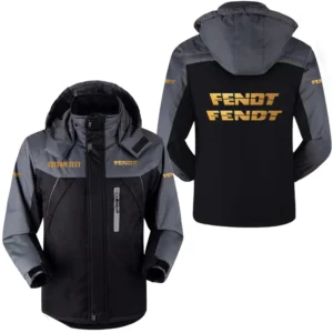 Tractor Outdoor Charging Suit, Exclusive Logo Fleece Truckket For Car Fans HFLJ0112312042 - Black