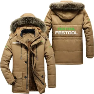 Hand Machine Parka hoodie, Coat with Hood Exclusive Logo For Car Motorcycles Lovers CAR7002082089 - Khaki