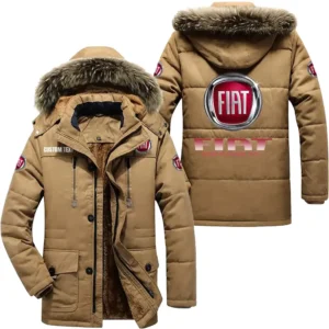 Car Parka hoodie, Coat with Hood Exclusive Logo For Car Motorcycles Lovers CAR7002082090 - Khaki
