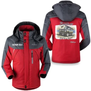 Vintage Car Outdoor Charging Suit, Exclusive Logo Fleece Truckket For Car Fans HFLJ0112312045 - Red