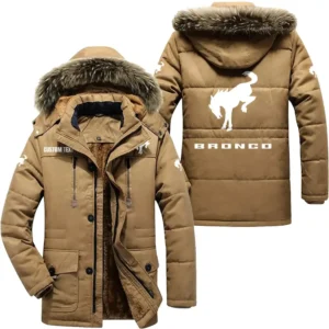 Vintage Car Parka hoodie, Coat with Hood Exclusive Logo For Car Motorcycles Lovers CAR7002082091 - Khaki