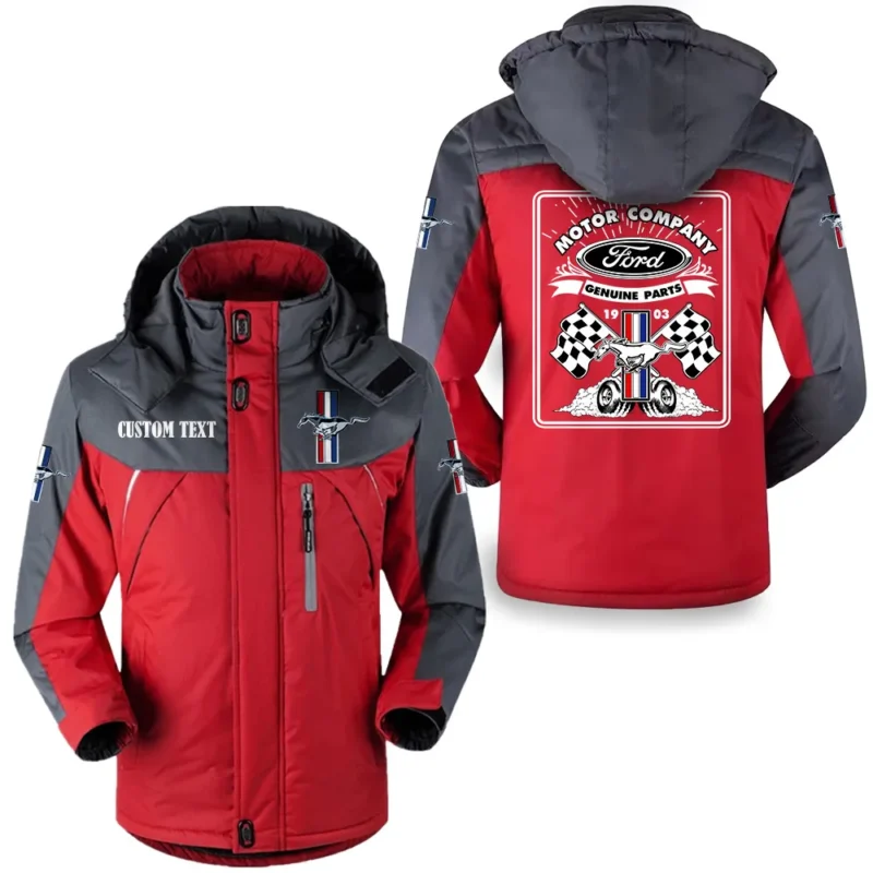 Vintage Car Outdoor Charging Suit, Exclusive Logo Fleece Truckket For Car Fans HFLJ0112312048 - Red