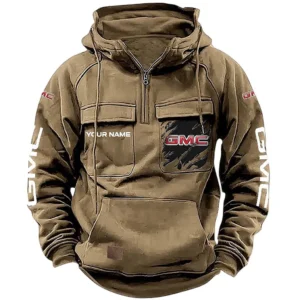 Trucks Hoodie Tactical Quarter Zip, Hoodie Exclusive Logo For Trucks Lovers CAR164022425135 - Khaki