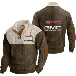 Trucks Men's Stand Up Collar Base Shirt, Collar Hoodie Exclusive Logo For Car Motorcycles Fans CAR20012077 - Brown