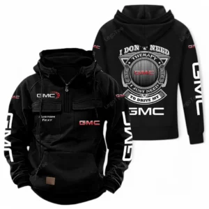 Trucks Hoodie Tactical Quarter Zip, Hoodie Exclusive Logo For Car Owners CAR106021525028 - Black