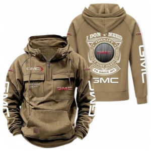 Trucks Hoodie Tactical Quarter Zip, Hoodie Exclusive Logo For Car Owners CAR106021525028 - Khaki