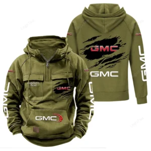 Trucks Hoodie Tactical Quarter Zip, Hoodie Exclusive Logo For Trucks Lovers - Army Green CAR122021425036-1
