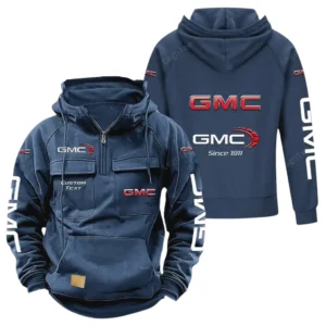Trucks Hoodie Tactical Quarter Zip, Hoodie Exclusive Logo For Trucks Lovers - Dark Blue CAR96021425722-3