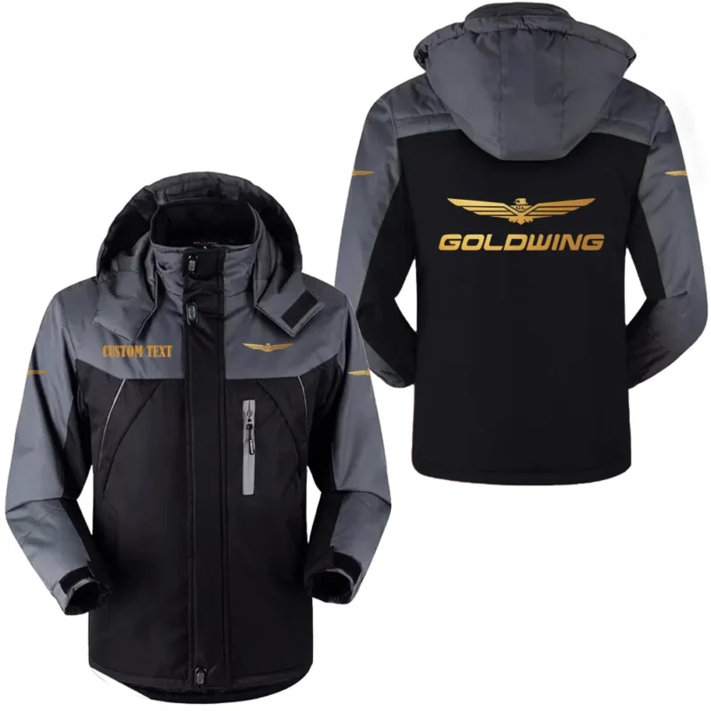 Motorcycles Outdoor Charging Suit, Exclusive Logo Fleece Truckket For Car Fans HFLJ0112312054 - Black