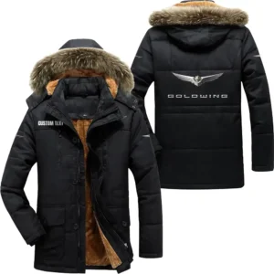 Motorcycles Parka hoodie, Coat with Hood Exclusive Logo For Car Motorcycles Lovers CAR7002082105 - Black